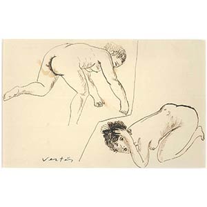 Marcel Vertés  Female Nudes China ink on ... 