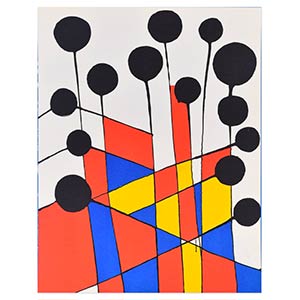 Alexander Calder  Mosaique Et Ballons Noirs, ... 