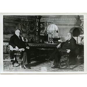  Mussolini and Litvinoff, Rome 1933 18 x 13 ... 