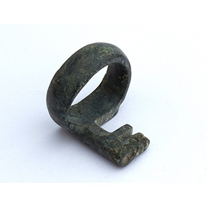 Roman bronze key
1st - 2nd century AD; ; 

