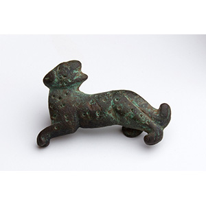 A Norman bronze panther applique 
12th ... 