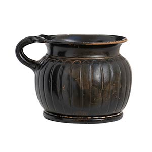 Apulian Black-Glazed Ribbed Cup, 4th - 3rd ... 