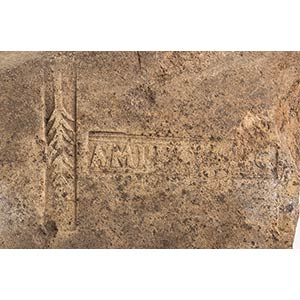 Monumental Roman Rim of a Dolium with Stamp, ... 
