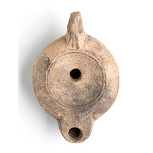 Roman Oil Lamp, 1st - 2nd century AD; height ... 