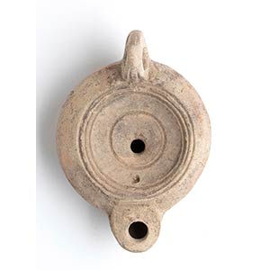 Roman Oil Lamp, 1st - 2nd century AD; height ... 
