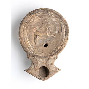 Roman Oil Lamp with Running Deer, 1st - 2nd ... 