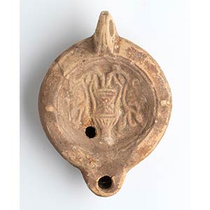 Roman Oil Lamp with Kantharos and ... 