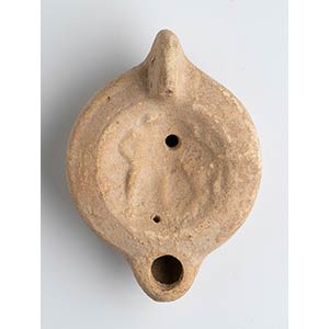 Roman Oil Lamp with Standing Figure, 1st - ... 
