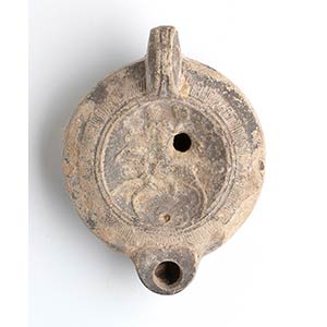 Roman Oil Lamp with Mercury Galloping on a ... 