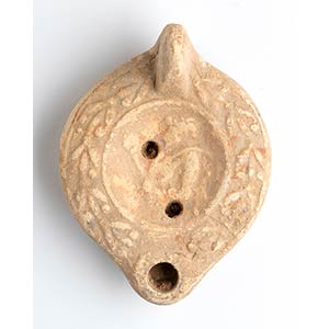 Roman Oil Lamp with the Bust of a Satyr ... 