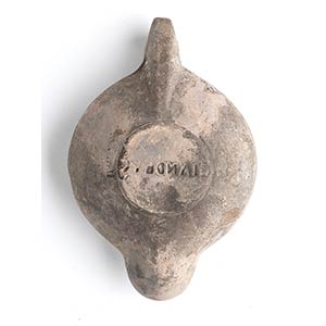 Roman Oil Lamp with Rudder and ... 