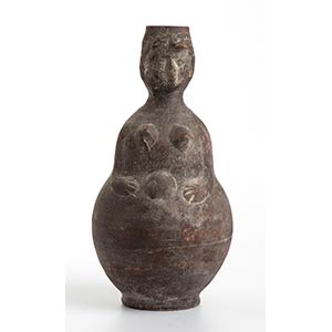 Roman African Flask in the Shape of a Women, ... 