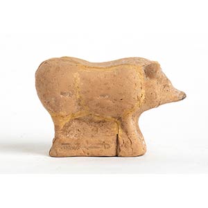 Italic Terracotta Pig, 3rd - 2nd century BC; ... 