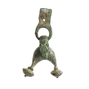 Roman Bronze Panther Skin Pendant, 1st - 3rd ... 