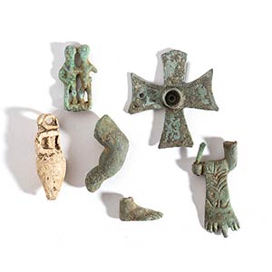 Group of Bronze and Lead Roman and Byzantine ... 