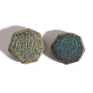 Couple of Byzantine Bronze Weights, 8th - ... 