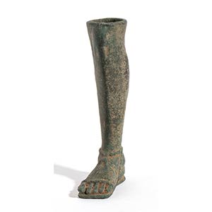 Grand Tour Bronze Leg in Roman Style, 19th ... 