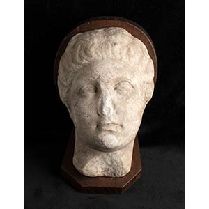 Roman Marble Head of a Woman, 1st century BC ... 
