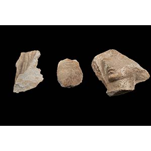 Group of Three Roman Marble Fragments of ... 