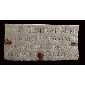 Roman Marble Gravestone of Lucreatia ... 