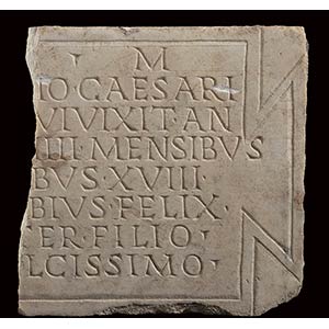 Roman Marble Funerary Inscription on Tabula ... 