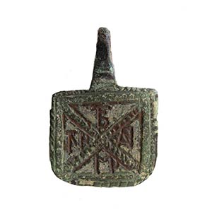 Paleochristian Bronze Pendant, 4th - 8th ... 