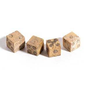 Group of Four Roman Bone Gaming Dices, 1st - ... 