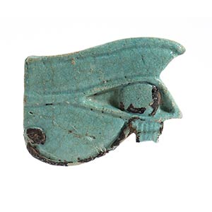 Egyptian Faience Wadjet Big Amulet, New ... 