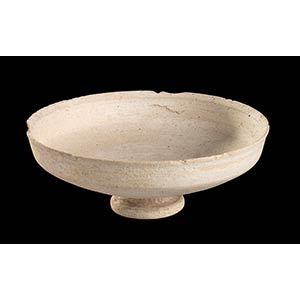 Islamic Unglazed Footed Bowl, probably from ... 