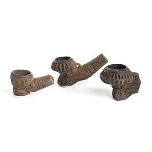 Group of Three Indochinese Terracotta ... 