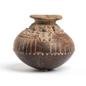 Olla with Stylized Face, Costa Rica, ... 