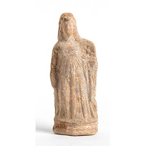 Greek Terracotta Female Statuette, 4th - 2nd ... 