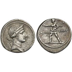 Octavian, Denarius, Italian (Rome?) mint, ... 