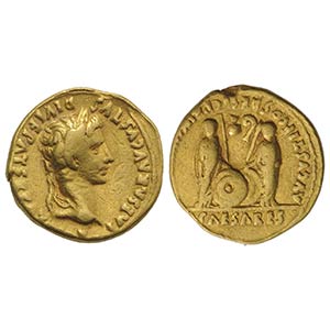 Augustus (27 BC-AD 14). AV Aureus (g 7.72, ... 
