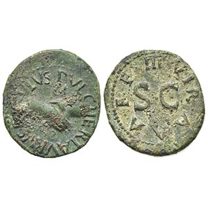 Augustus (27 BC-AD 14), Quadrans, Rome; ... 