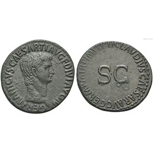 Germanicus (died AD 19), As, Rome, 42-3. AE ... 