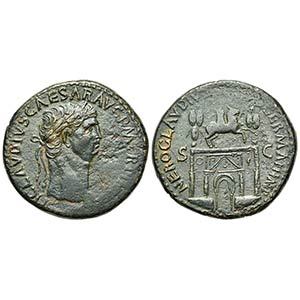 Claudius (41-54), Sestertius, Rome, 41-2. AE ... 
