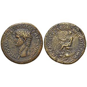 Claudius (41-54), Sestertius, Rome, 42-3. AE ... 