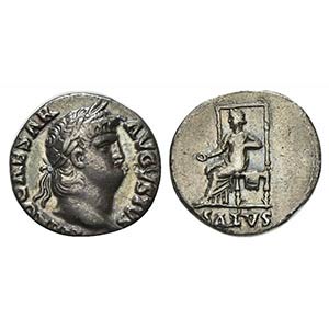 Nero (54-68), Denarius, Rome, c. 65-6. AR (g ... 