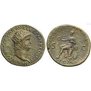 Nero (54-68), Dupondius, Rome, AD 65. AE (g ... 