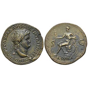 Nero (54-68), Sestertius, Lugdunum, c. AD ... 