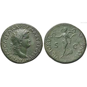 Nero (54-68), Dupondius, Lugdunum, ca. AD ... 