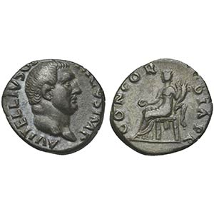 Vitellius (AD 69), Denarius, Rome, ca. late ... 