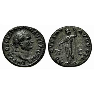 Vespasian (69-79), As, Rome, AD 71. AE (g ... 