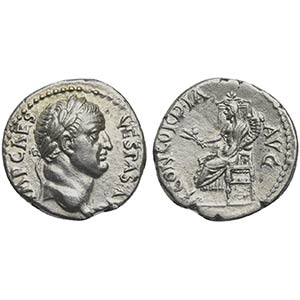 Vespasian (69-79), Denarius, Ephesus, 69-70. ... 