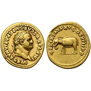 Titus (79-81), Aureus, Rome, AD 80. AV (g ... 
