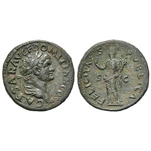 Domitian (Caesar, 69-81), Dupondius, Rome, ... 