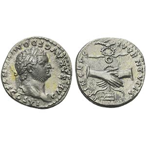 Domitian (Caesar, 69-81), Denarius, Rome, AD ... 