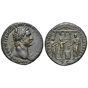 Domitian (81-96), As, Rome, AD 88. AE (g ... 