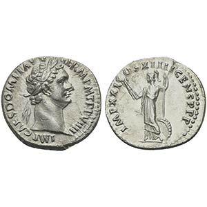 Domitian (81-96), Denarius, Rome, AD 89. AR ... 